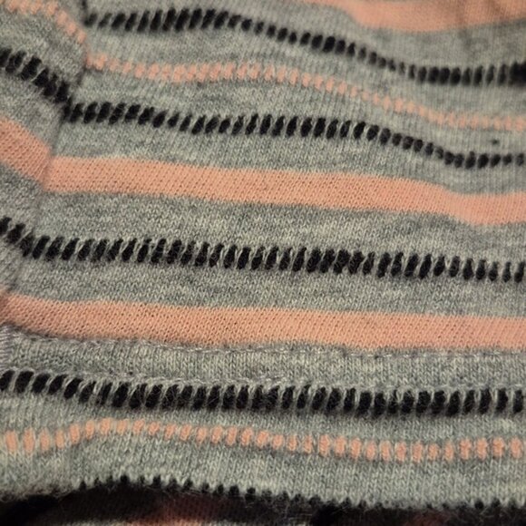 Hanna Andersson girls size 110 or 5 dress pink gray & black stripe, vguc - Picture 5 of 6